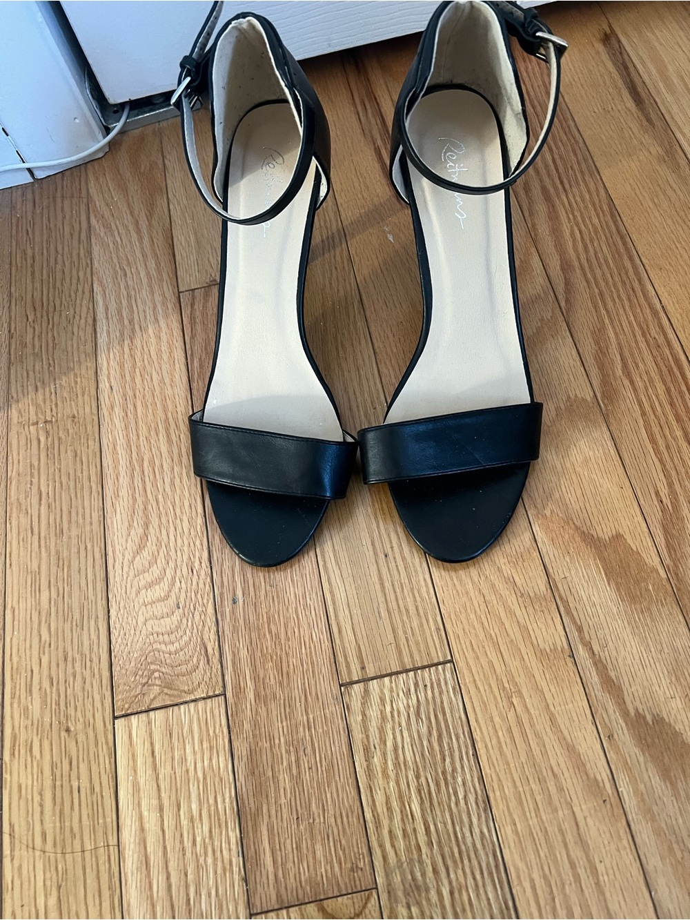 Reitmans Black Ankle Strap Heels